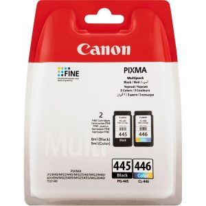 Canon Ink Cartridge PG-445/446 Multipack iP2840, MG2440, MG2540, MG2540S, MG2545, MG2940, MG3040, MX494