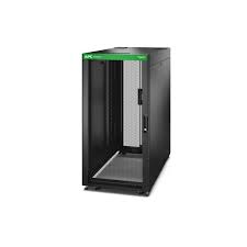APC Easy Rack 600mm/24U/1000mm with Roof Side Panel Castors Feet and 4 Brackets No Bottom Black